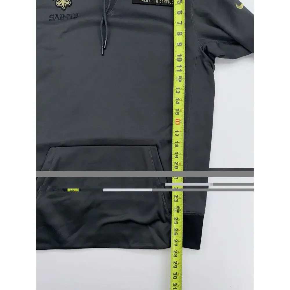 Nike NFL New Orleans Saints Salute to Service Hoodie Men's Small Black & Camo